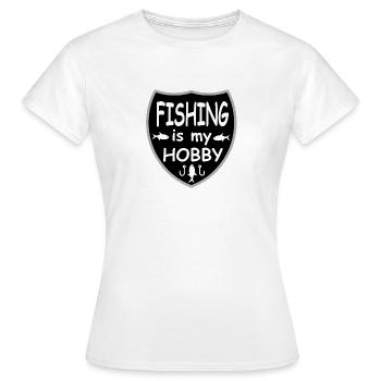 Angling - Women's T-Shirt - white - Front - AI Model Female 172 dark (172cm)