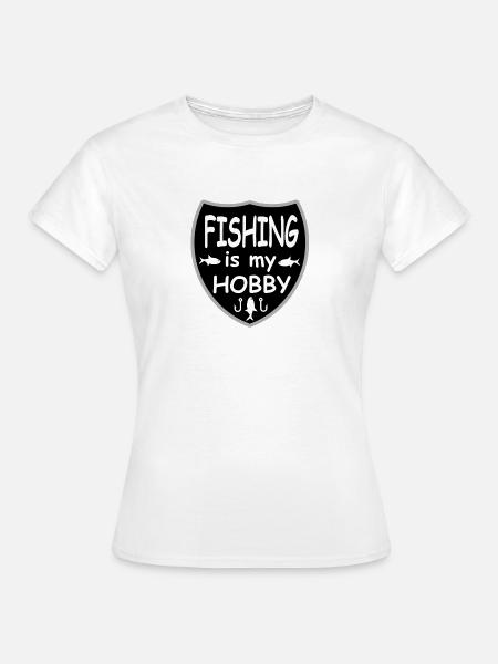 Angeln - Frauen T-Shirt - Weiß