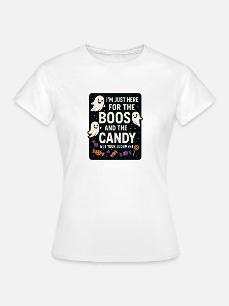 Halloween - Lustige Geister - Frauen T-Shirt - Weiß