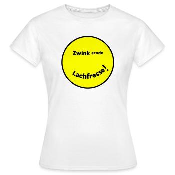 Winking Laugh Mouth - Women's T-Shirt - white - Front - AI Model Female 172 dark (172cm)