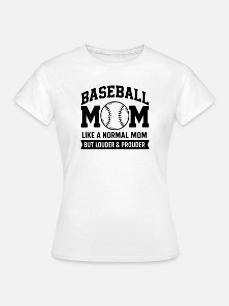 Stolze Baseball-Mutter Zitat Baseball-Mutter - Frauen T-Shirt - Weiß