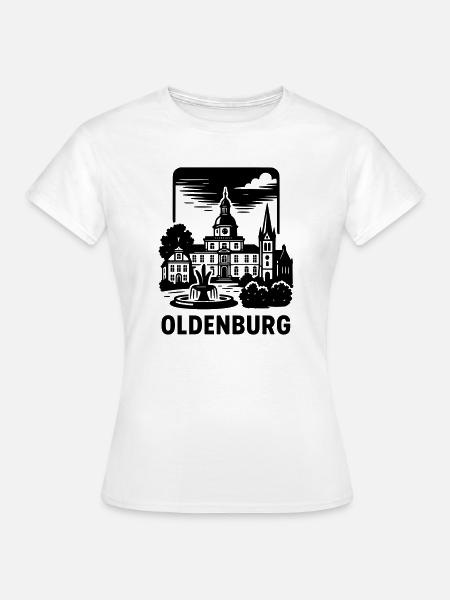 Oldenburg Niedersachsen - Frauen T-Shirt - Weiß