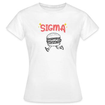 Sigma Burger Sprint - Women's T-Shirt - white - Front - AI Model Female 172 dark (172cm)
