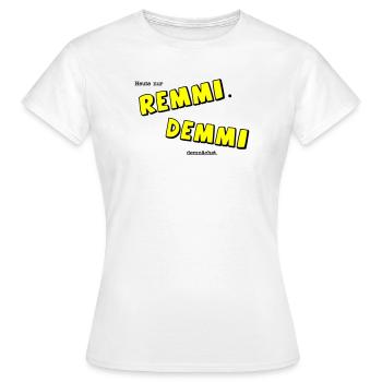 Remmi Demmi - T-shirt Femme - blanc - Devant - AI Model Female 172 dark (172cm)