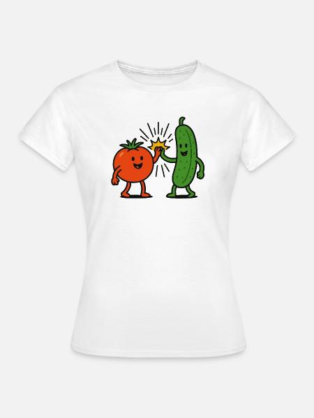 Veggie Bros - Frauen T-Shirt - Weiß