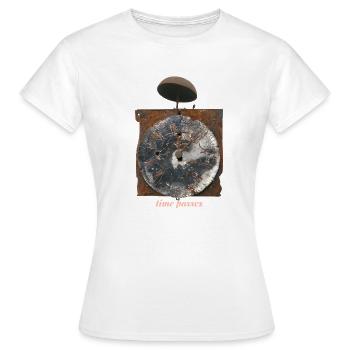 Rostige Uhr Zeit vergeht - Frauen T-Shirt - Weiß - Vorne - AI Model Female 172 dark (172cm)