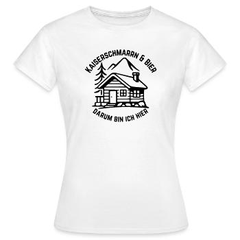 Kaiserschmarrn et la bière - T-shirt Femme - blanc - Devant - AI Model Female 172 dark (172cm)