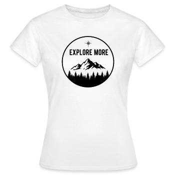 Explorer - Frauen T-Shirt - Weiß - Vorne - AI Model Female 172 dark (172cm)