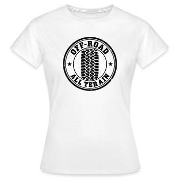 tout-terrain - T-shirt Femme - blanc - Devant - AI Model Female 172 dark (172cm)