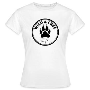 Sauvage et libre - T-shirt Femme - blanc - Devant - AI Model Female 172 dark (172cm)