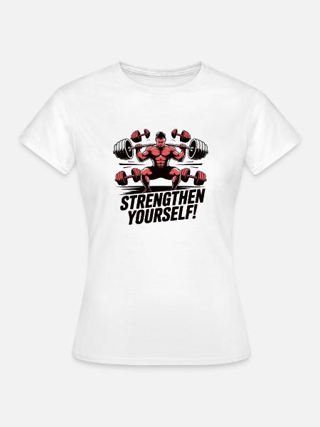 Beast Lift Stärken Sie sich - Frauen T-Shirt - Weiß