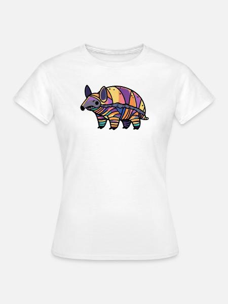 Gürteltier Zombie Halloween Zombie - Frauen T-Shirt - Weiß