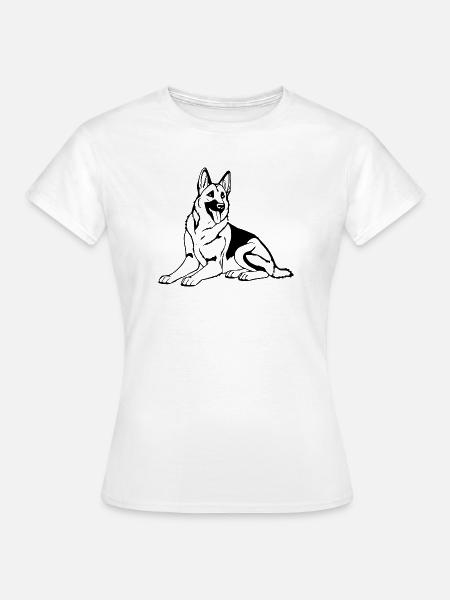 Schäferhund Hundeshirt Geschenk - Frauen T-Shirt - Weiß