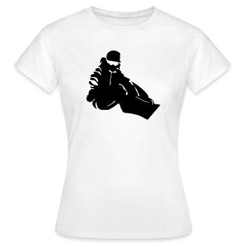 Slopestyle - Frauen T-Shirt - Weiß - Vorne - AI Model Female 172 dark (172cm)