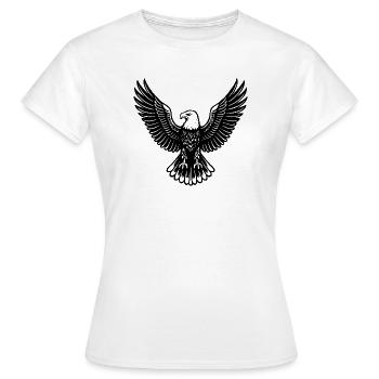 Adler T-Shirt im symbolischen Design - Frauen T-Shirt - Weiß - Vorne - AI Model Female 172 dark (172cm)