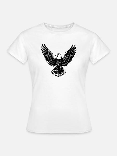 Adler T-Shirt im symbolischen Design - Frauen T-Shirt - Weiß