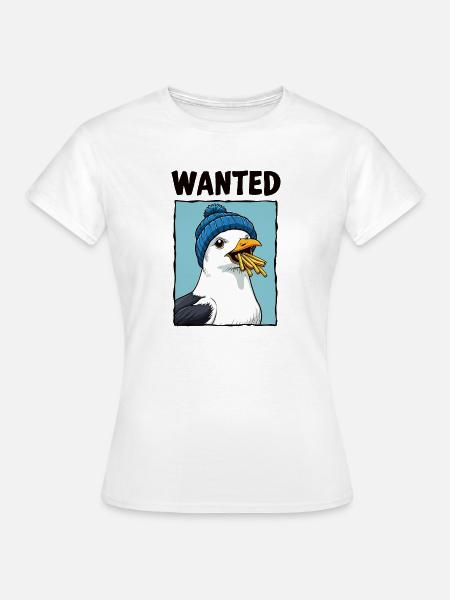 Gesuchte Pommes-möwe - Frauen T-Shirt - Weiß