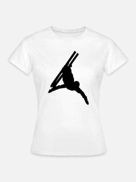 Skiakrobatik - Frauen T-Shirt - Weiß