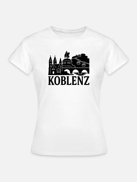 koblenz silhouette - Frauen T-Shirt - Weiß
