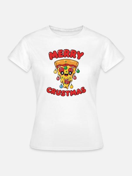 Merry Crustmas - Frauen T-Shirt - Weiß