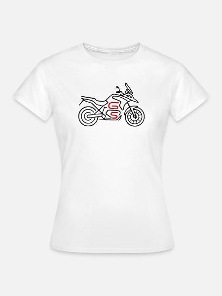 Motorrad GS schwarz rot - Frauen T-Shirt - Weiß