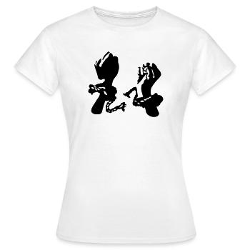 Liberté - T-shirt Femme - blanc - Devant - AI Model Female 172 dark (172cm)