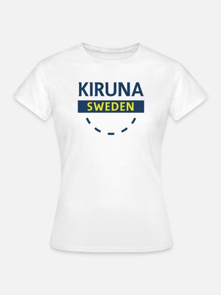 Kiruna Arktis Emblem - Frauen T-Shirt - Weiß