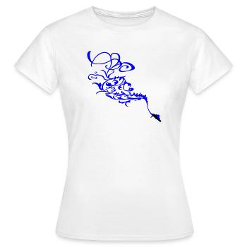 Ornement de snowboard - T-shirt Femme - blanc - Devant - AI Model Female 172 dark (172cm)