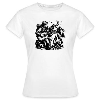 Feu de camp - T-shirt Femme - blanc - Devant - AI Model Female 172 dark (172cm)