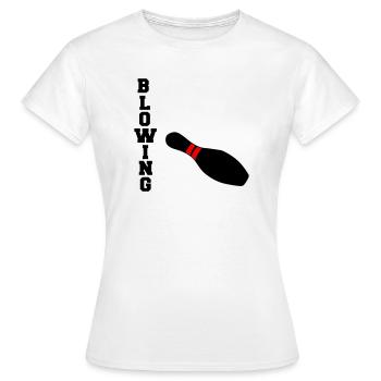 Blowing - Women's T-Shirt - white - Front - AI Model Female 172 dark (172cm)