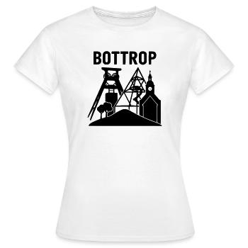 Point de repère de la région de Bottrop Ruhr - T-shirt Femme - blanc - Devant - AI Model Female 172 dark (172cm)