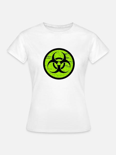 unterirdische Biogefährdung - Frauen T-Shirt - Weiß