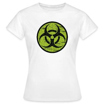 Underground biohazard - Contamination Zombie - T-shirt Femme - blanc - Devant - AI Model Female 172 dark (172cm)