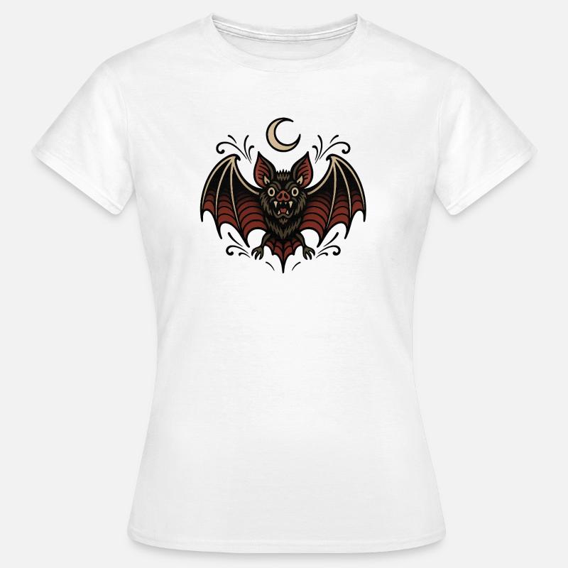 Moon Bat Night Magic - Women's T-Shirt - white