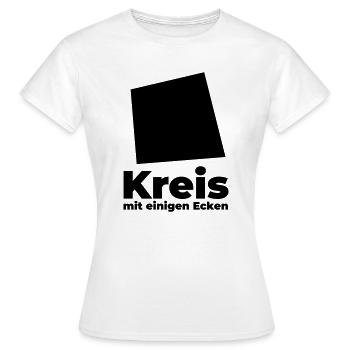 Circle with some corners - Women's T-Shirt - white - Front - AI Model Female 172 dark (172cm)