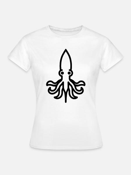 Tintenfisch - Frauen T-Shirt - Weiß