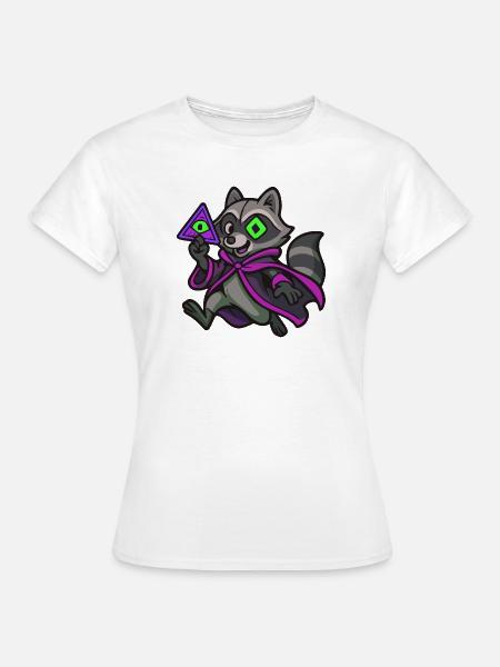 Geheimwaschbär - Frauen T-Shirt - Weiß
