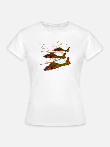 Hubschrauber - Frauen T-Shirt - Weiß