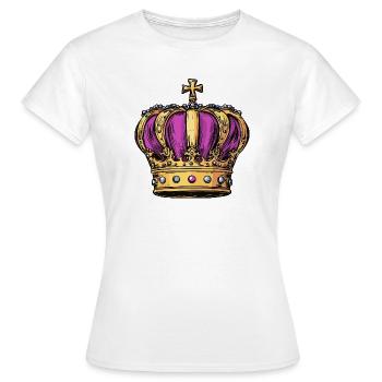 Couronne - T-shirt Femme - blanc - Devant - AI Model Female 172 dark (172cm)