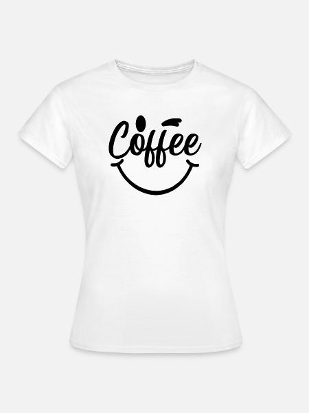 Coffee_Smile - Frauen T-Shirt - Weiß