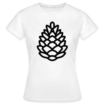 Pomme de Pin - T-shirt Femme - blanc - Devant - AI Model Female 172 dark (172cm)