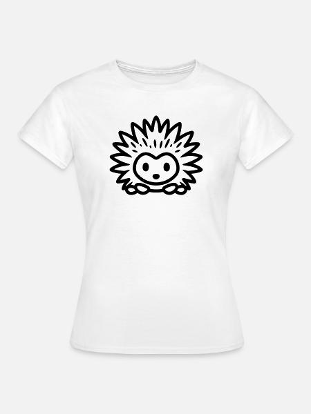 Stachelschwein - Frauen T-Shirt - Weiß
