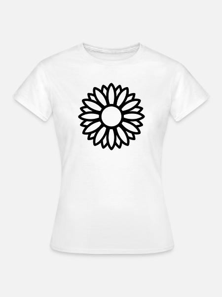 Sonnenblume - Frauen T-Shirt - Weiß