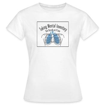 Souffle d’équilibre - T-shirt Femme - blanc - Devant - AI Model Female 172 dark (172cm)