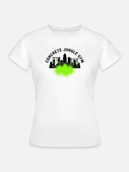 Concrete Jungle GYM - Frauen T-Shirt - Weiß