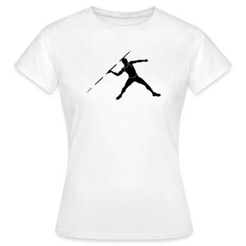 Lanceur de javelot - T-shirt Femme - blanc - Devant - AI Model Female 172 dark (172cm)