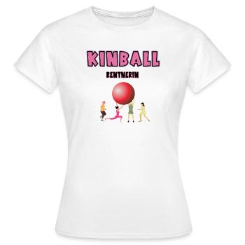 Kinball Rentnerin Kinballerin Rente Ruhestand - Frauen T-Shirt - Weiß - Vorne - AI Model Female 172 dark (172cm)
