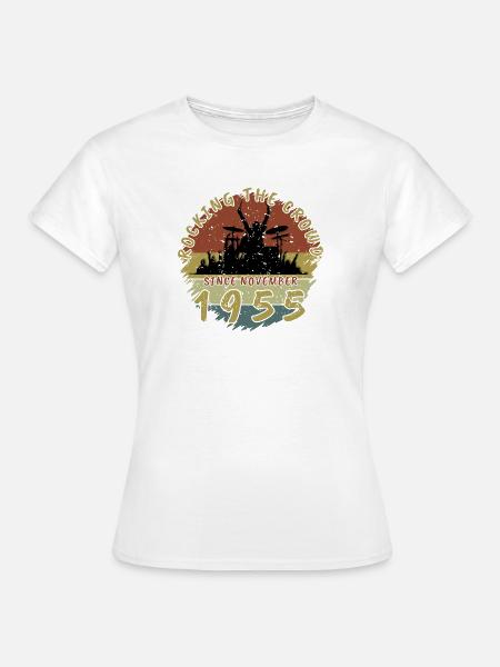 70. Geburtstag Rocking the crowd DRM 11/1955 - Frauen T-Shirt - Weiß