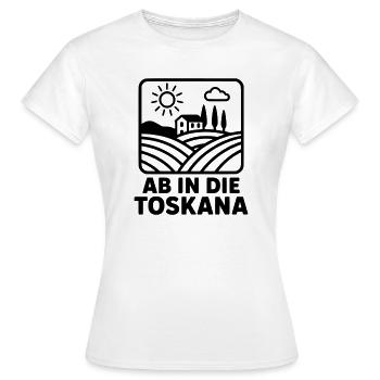 Tuscany Holidays Recreation - Women's T-Shirt - white - Front - AI Model Female 172 dark (172cm)