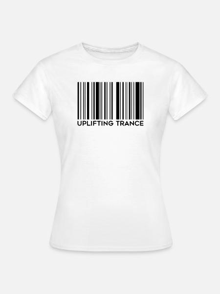 Erhebender Trance-Barcode - Frauen T-Shirt - Weiß